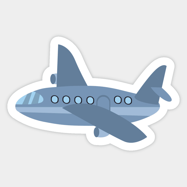 Airplane Sticker by Alvd Design